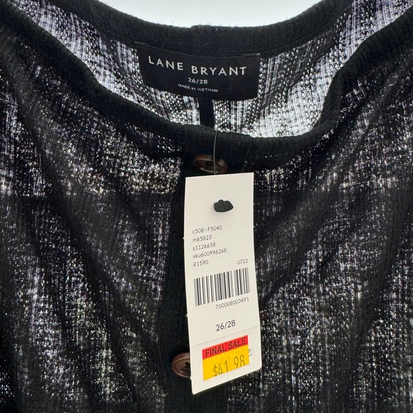 Lane Bryant size 26 BNWT black top - Picture 2 of 4